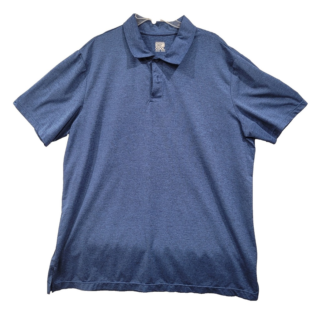32 Degrees‎ Shirt Men's XXL Polo Weatherproof Cool Blue Light Weight